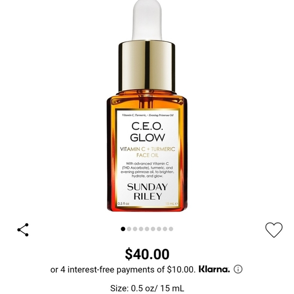 3for31 Sunday Riley C.E.O. Glow - Picture 1 of 3